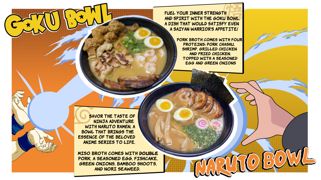 Gung Ho An anime themed ramen, poke, boba and bubbletea shop in Tulsa